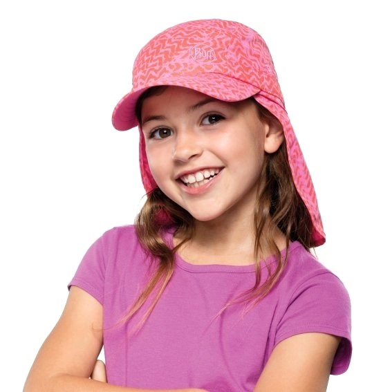 120039.502.10.00 Кепка Buff Bimini Cap Kids Kumkara Fuchsia 8428927361394 купить в интернет-магазине спортивной одежды в Череповце
