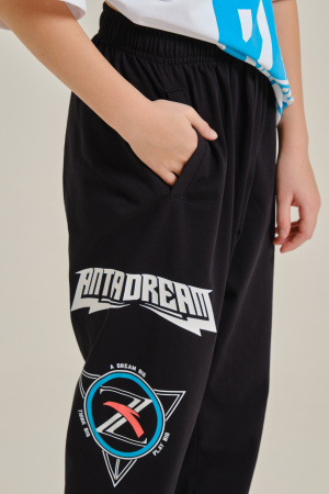 W352421701-1 ANTA Брюки трикотажные подр.м Черный W352421701-1 купить в интернет-магазине спортивной одежды в Череповце